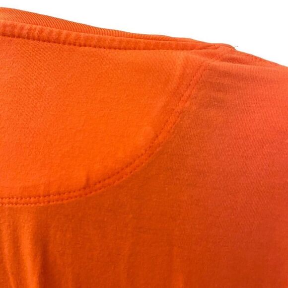 Kate Lord Long Sleeve Orange Tee with Rhinestone Golf Cart Sz Large - Picture 9 of 13